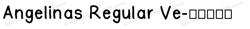 Angelinas Regular Ve字体转换